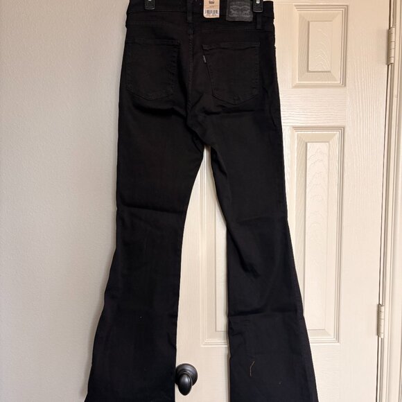 Levi's 726 Flare Jeans, Black, size 30 inseam 34" - Picture 2 of 6